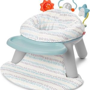 Skip Hop 2-in-1 Sit-up Activity Baby Chair, Silver Lining Cloud